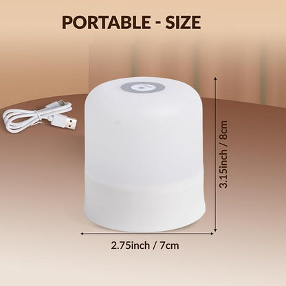 Portable Baby Night Light, 3 Color Egg Lights for Nursery, 2400mAh, Small Rechargeable LED Lamp, Dimmable Touch Nightlight for Newborn, Toddler, Kids, Adults