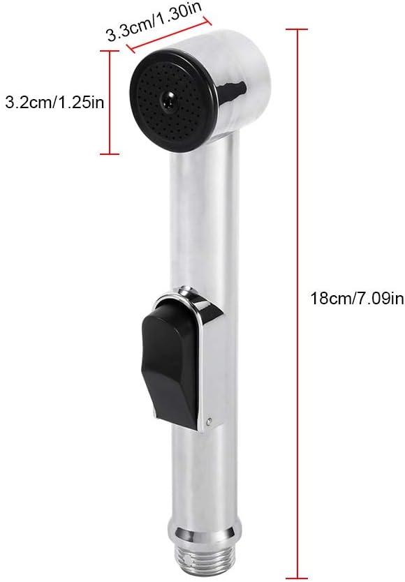 Handheld Bidet Sprayer for Toilet, Portable Spray Head Baby Cloth Diaper Sprayer Bidet for Toilet ABS Bathroom Hand Held Muslim Shattaf (Bidet Sprayer Head Only)
