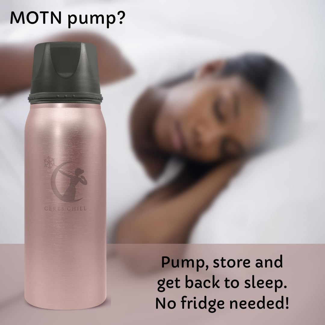 Ceres CHILL OG Breastmilk Chiller & Warmer – 12–34oz Portable Breast Milk Cooler, Storage & Baby Bottle for Travel, Work or On-The-Go – Pump Compatible Container – Don’t Call Me Hon, Plum