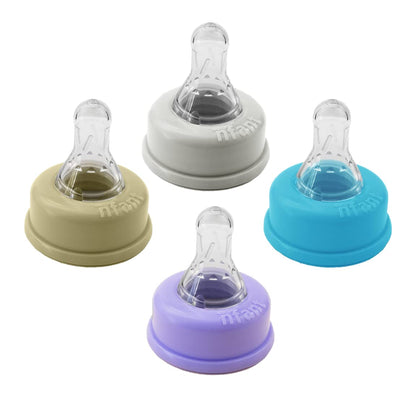 nfant | Nipple - Slow Flow Nipple, Purple (6ml/min), 4-Pack