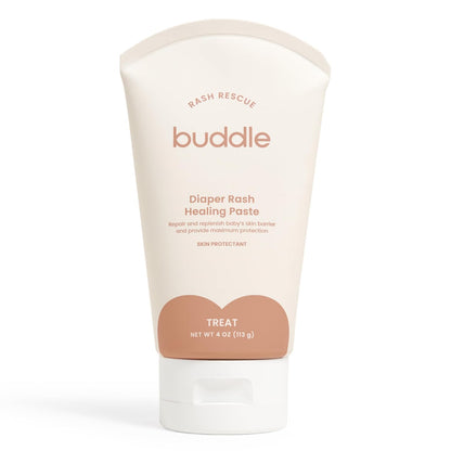 Buddle Diaper Rash Rescue Healing Ointment For Baby, 40% Zinc Oxide, Repairs & Nourishes, Pediatrician Tested, Fragrance-Free, 4 oz