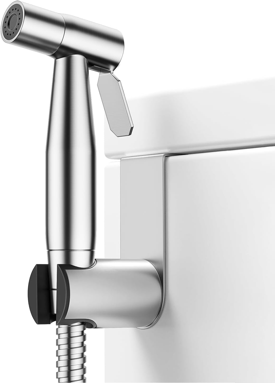 Handheld Toilet Bidet Sprayer for Toilet-Adjustable Water Pressure Control with Bidet Hose for Feminine Wash, Stainless Steel Brushed Nickel Bidet Faucet Cloth Diaper for Baby Wash, Gold