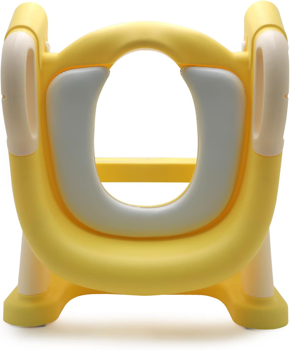 HTTMT- Giraffe Potty Training Toilet Ladder Seat With Upgraded Cushion Step Stool Ladder Toilet Chair/Toilet Trainer for Baby Toddler Kids Children In Pink [P/N: ET-BABY001-PINK STEP]