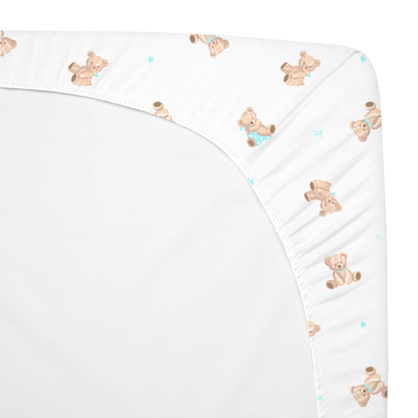 American Baby Company 2 Pack 100% Natural Cotton Fitted Pack and Play Sheets 39" x 27" - Soft & Breathable Pack N Play Sheets for Playard & Mini Crib Mattress, Pink Stars/Zigzag, for Boys & Girls