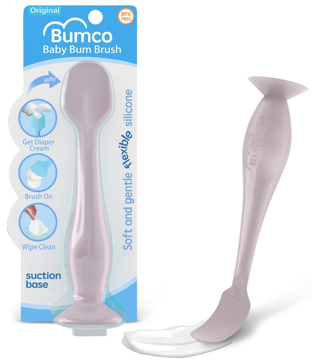 Bumco Diaper Cream Spatula (Mini) - BPA-free Butt Paste Diaper Cream Applicator, Soft & Flexible Diaper Rash Cream Applicator, Butt Spatula Baby, Mom-Invented Diaper Bag Essentials (Lilac)