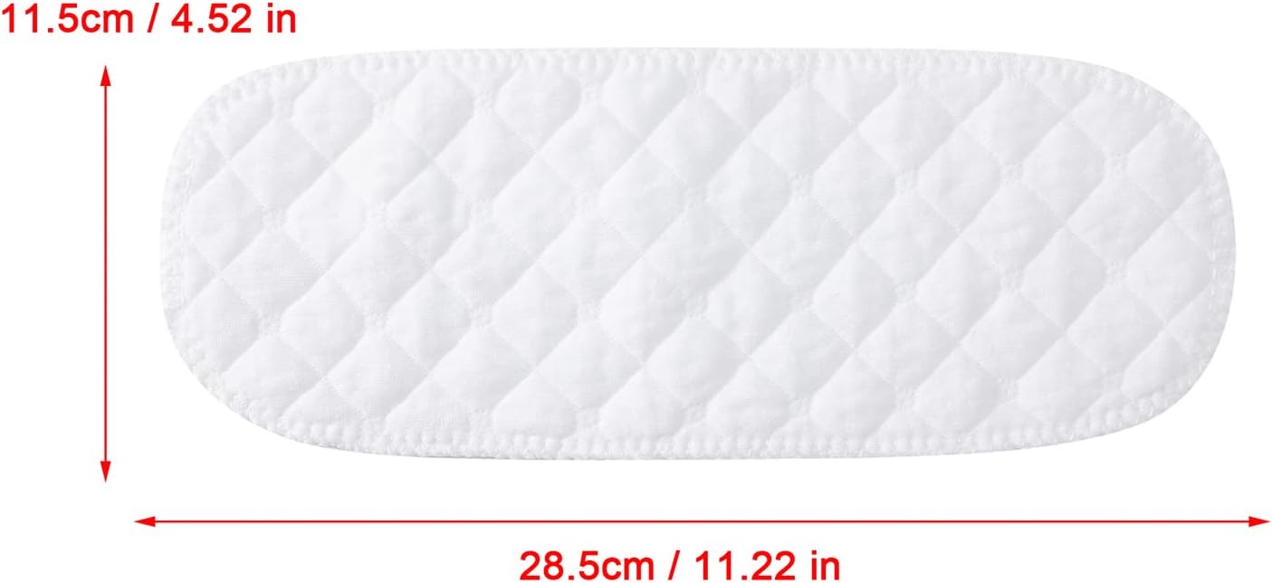 10PCS Three-Layers Cotton Diaper Reusable Solid Casual Infant Baby Cloth Diaper Covers Nappy Liners Insert (Three Layers - S, 30x11cm / 11.81x4.33in)