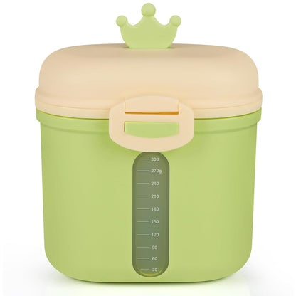 Accmor Baby Formula Dispense On The Go, Portable Milk Powder Formula Dispenser with Scoop,Formula Containers for Travel Hold 8.5oz/240g Formula,Green