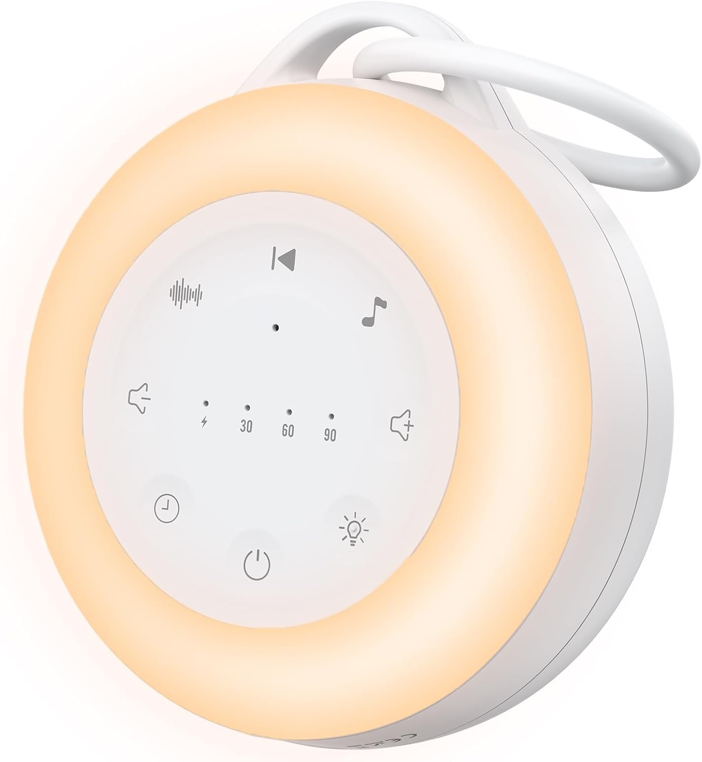 Portable White Noise Machine for Baby & Adults, 24 Soothing Sounds Sleep Sound Machine with Night Light, Timer & Memory Function, USB Rechargeable Portable Sound Machine for Travel Home Office