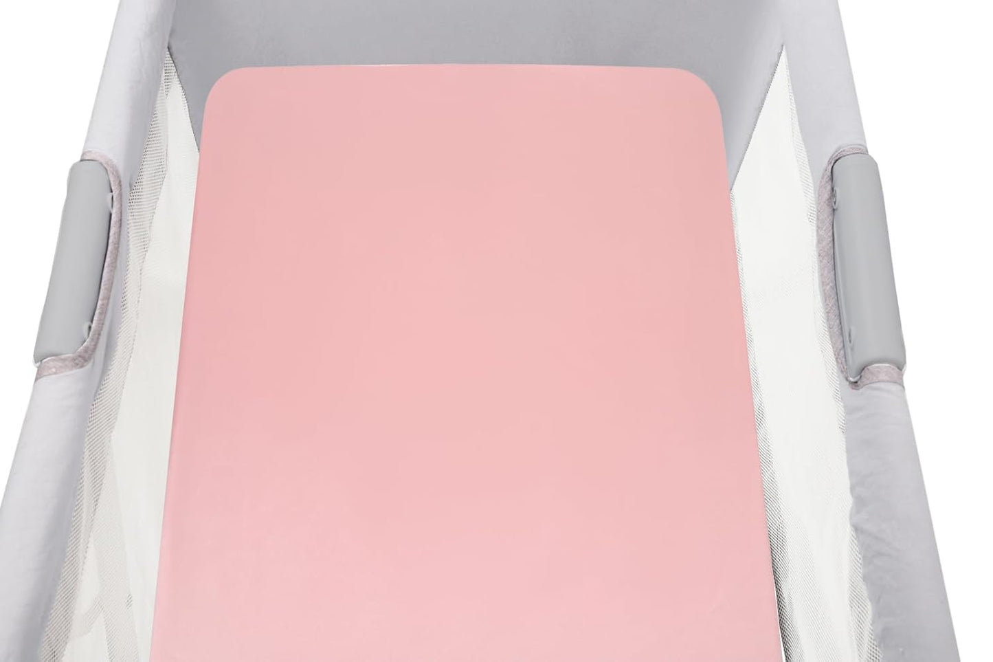 Knlpruhk Silk Bassinet Sheet 100% Pure Mulberry Silk 35"x20" Compatible with Large Bedside Sleeper Bassinet for Baby Hair 19 Momme 6A High Grade Fibers Ultra Soft Smooth Breathable Grey