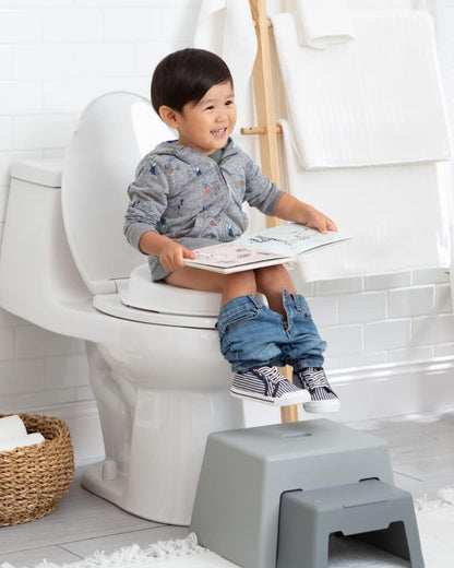 Skip Hop Go Time Multi-Stage 3 in 1 Potty Seat, White/Grey