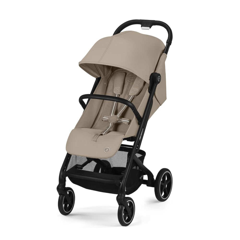CYBEX Beezy 2 Compact and Lightweight Travel Stroller - Compatible with CYBEX Car Seats, Magic Black
