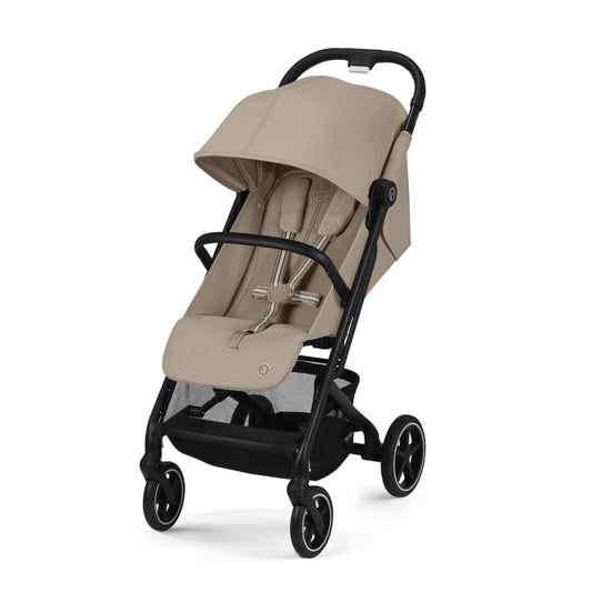 CYBEX Beezy 2 Compact and Lightweight Travel Stroller - Compatible with CYBEX Car Seats, Magic Black