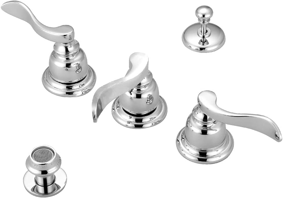 Kingston Brass KB8328NFL NuWave French Bidet Faucet, Brushed Nickel, 8 x 8 x 3