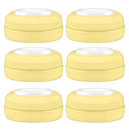 Maymom Screw Lids Aka Travel Caps with Rewritable Sealing Disc Compatible with Avent Bottle, Maymom Wide Mouth Bottles; Cap Replace Avent Natural Bottle Sealing Ring and Sealing Disc, 6pcs. (Blue)