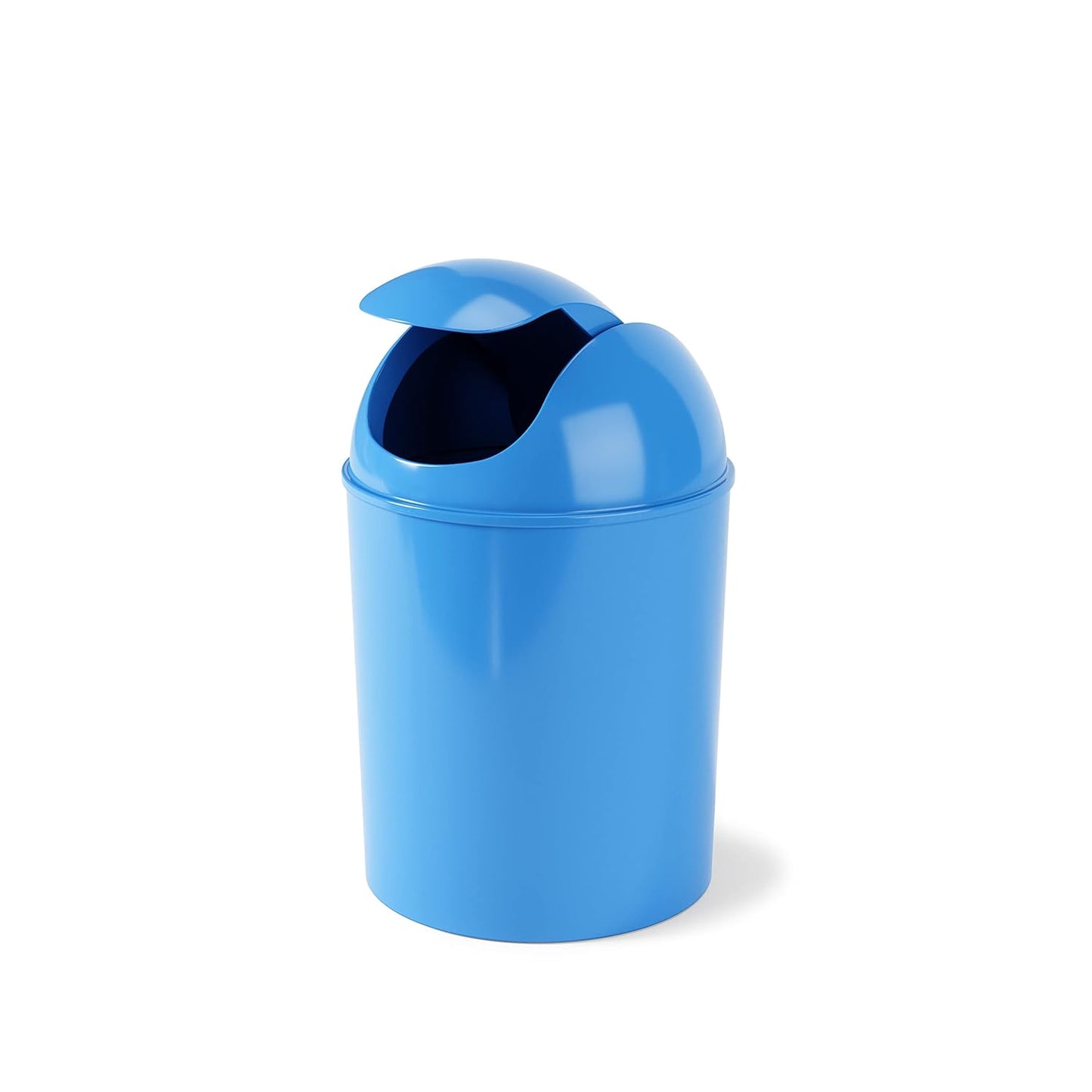 Umbra 1.25 Gallon Mini Waste Can with Removable Swing-Top Lid - Small Garbage Bin for Kitchen, Bathroom, Bedroom, Office - Compact Trash Can Fit Under Tables & Counters - Yellow