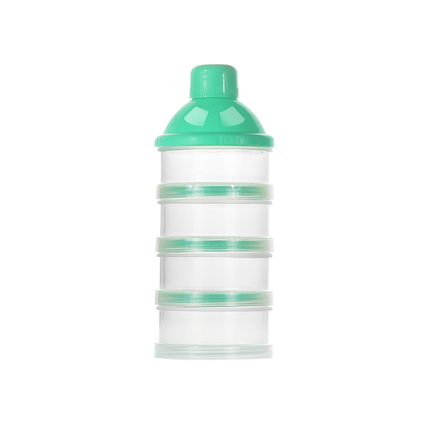 Accmor Formula Dispenser On The Go, 4 Compartments Stackable Formula Container for Travel, Baby Milk Powder Kids Snack Container, BPA Free ﻿