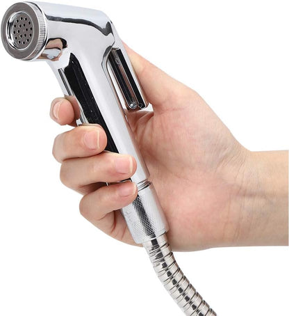 Handheld Bidet Sprayer for Toilet, High Pressure Sprayer Kit, 3Pcs/Set Electroplating Bidet Sprayer Spray Bracket Hose for Feminine Wash Baby Diaper Cloth Washer Cleaner Pet