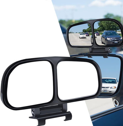 Blind Spot Mirror Adjustable 360 Degree Car Side Mirror, HD Glass Rear View Exterior Accessories Frame Thickness Less than 5MM for Car SUV (long-armed Right)