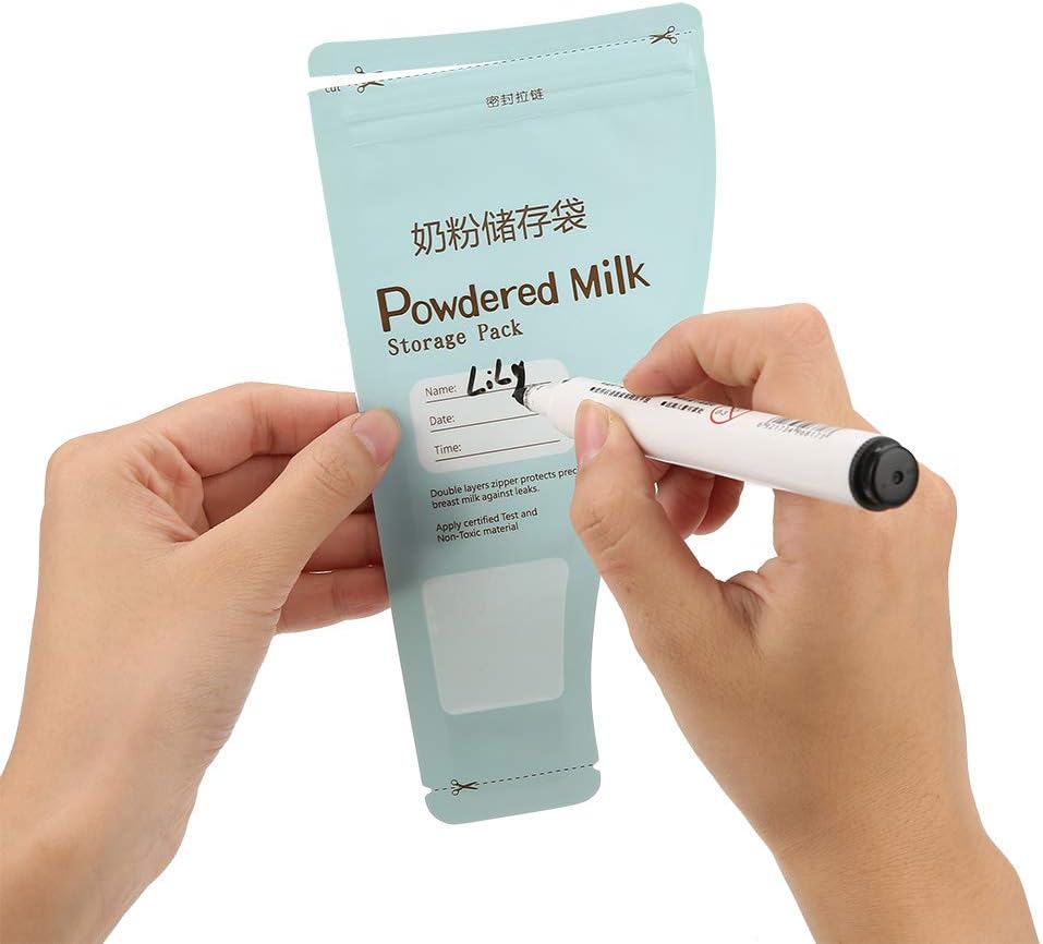 Yosoo Milk Powder Storage Bags, 30 Pcs Disposable & Portable, Double Seal Leak Proof, Pre-Measured 50g Portions, for Travel & On The Go Feeding