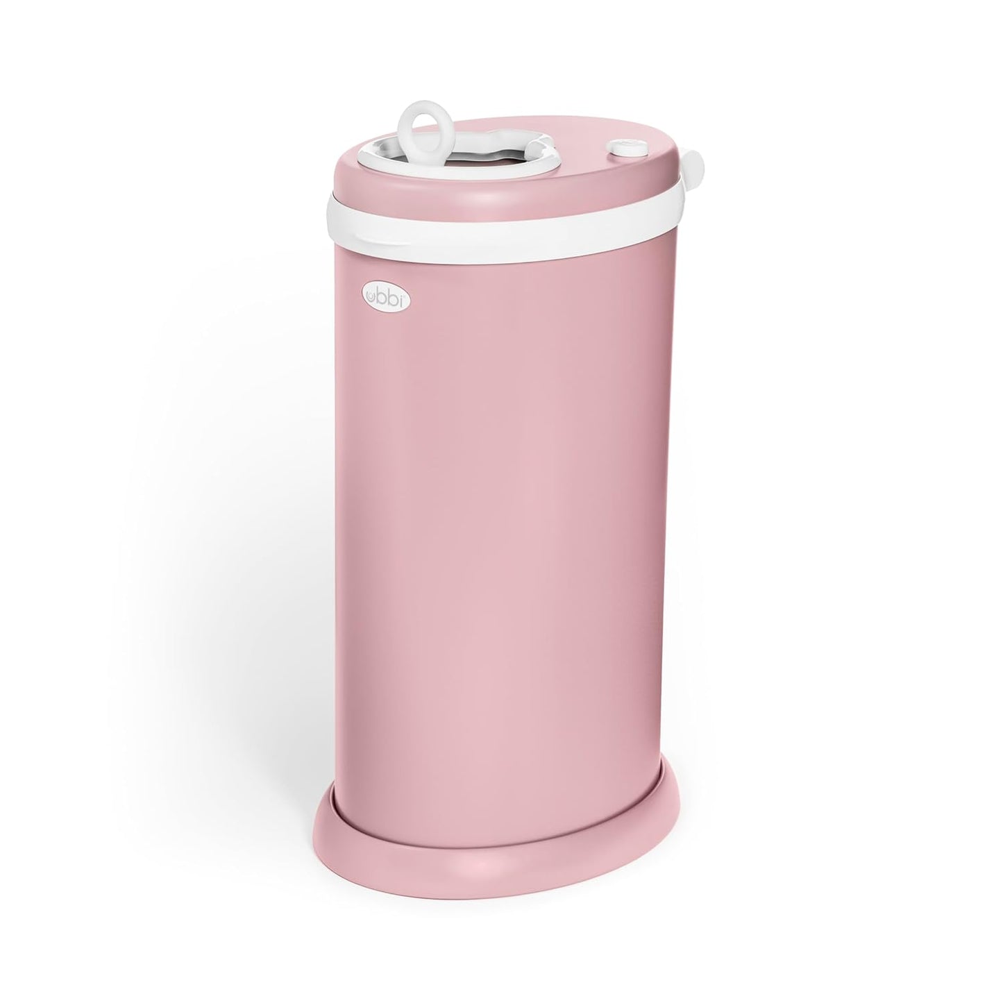 Ubbi Steel Diaper Pail, Odor Locking, No Special Bag Required, Award-Winning, Registry Must-Have, White