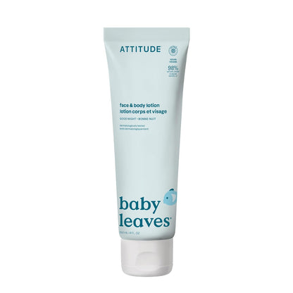 ATTITUDE Baby Lotion, EWG Verified Moisturizer, Dermatologically Tested Moisturizing Cream, Vegan and Cruelty-Free, Pear Nectar Scent, 8 Fl Oz