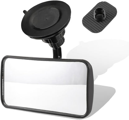Suction Cup Baby Mirror For Car,360° Adjustable Car Seat Mirror Rear Facing Infant, See All Passengers in the Backseat, Rear View Mirror Accessories