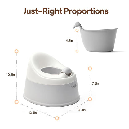 Tinyiota Toddler Potty Training Toilet, Removable Bowl with High Splash Guard, Assembles in Seconds, Easy-Clean and Travel-Ready for Boys and Girls Ages 6 Months to 3 Years (Pink)