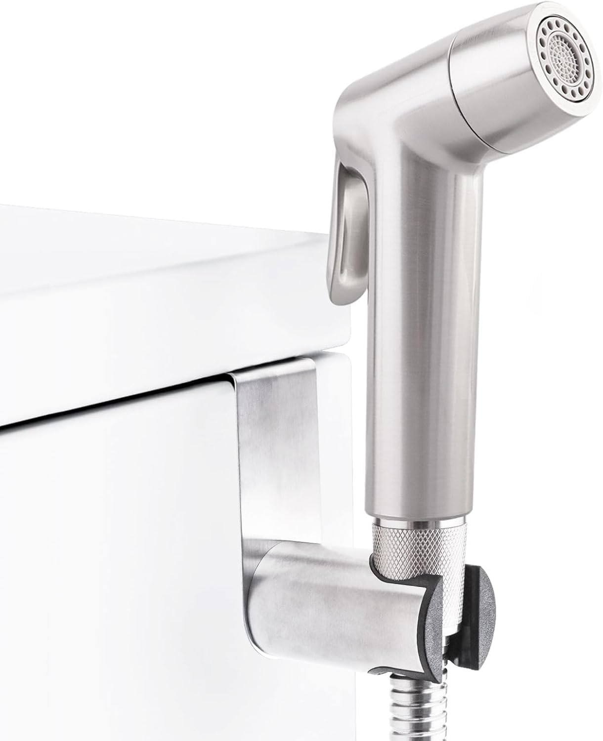 Handheld Bidet Sprayer for Toilet, Muslim Shower Bidet Attachment for Toilet, Cloth Diaper Toilet Sprayer, Jet Spray for Toilet with Bidet Hose for Feminine Wash (Chrome)