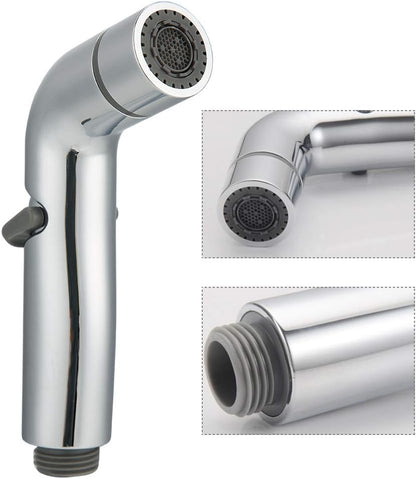 AYNEFY Handheld Bidet Sprayer,Electroplating Adjustable Toilet Bidet Spray Nozzle Baby Cloth Diaper Sprayer for Toilet Cleaning Bathroom Accessory