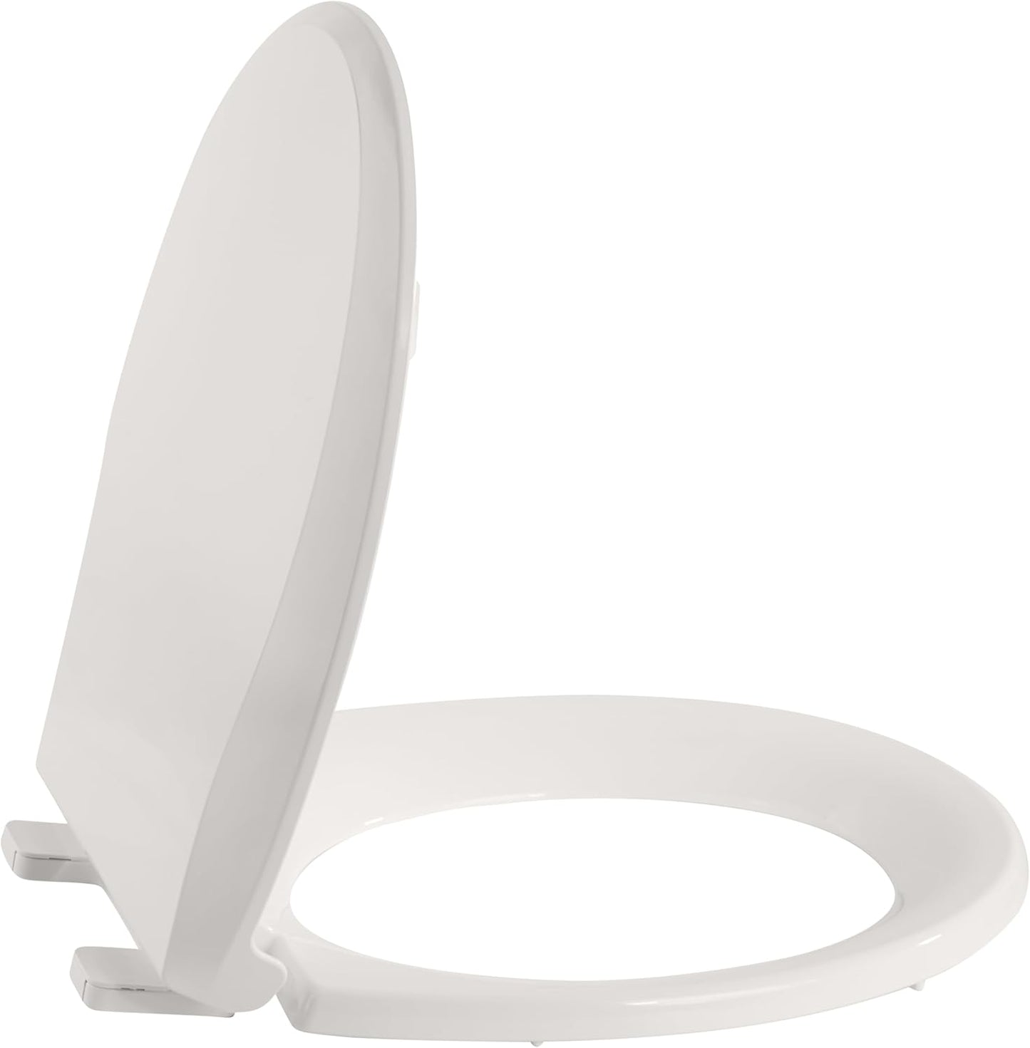 Toilet Seat, Elongated Toilet Seat with Toddler Seat Built in, Potty Training Toilet Seat Elongated Fits Both Adult and Child, with Slow Close and Magnets- Elongated