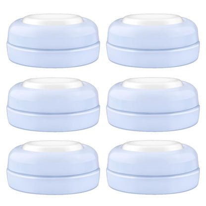 Maymom Screw Lids Aka Travel Caps with Rewritable Sealing Disc Compatible with Avent Bottle, Maymom Wide Mouth Bottles; Cap Replace Avent Natural Bottle Sealing Ring and Sealing Disc, 6pcs. (Blue)