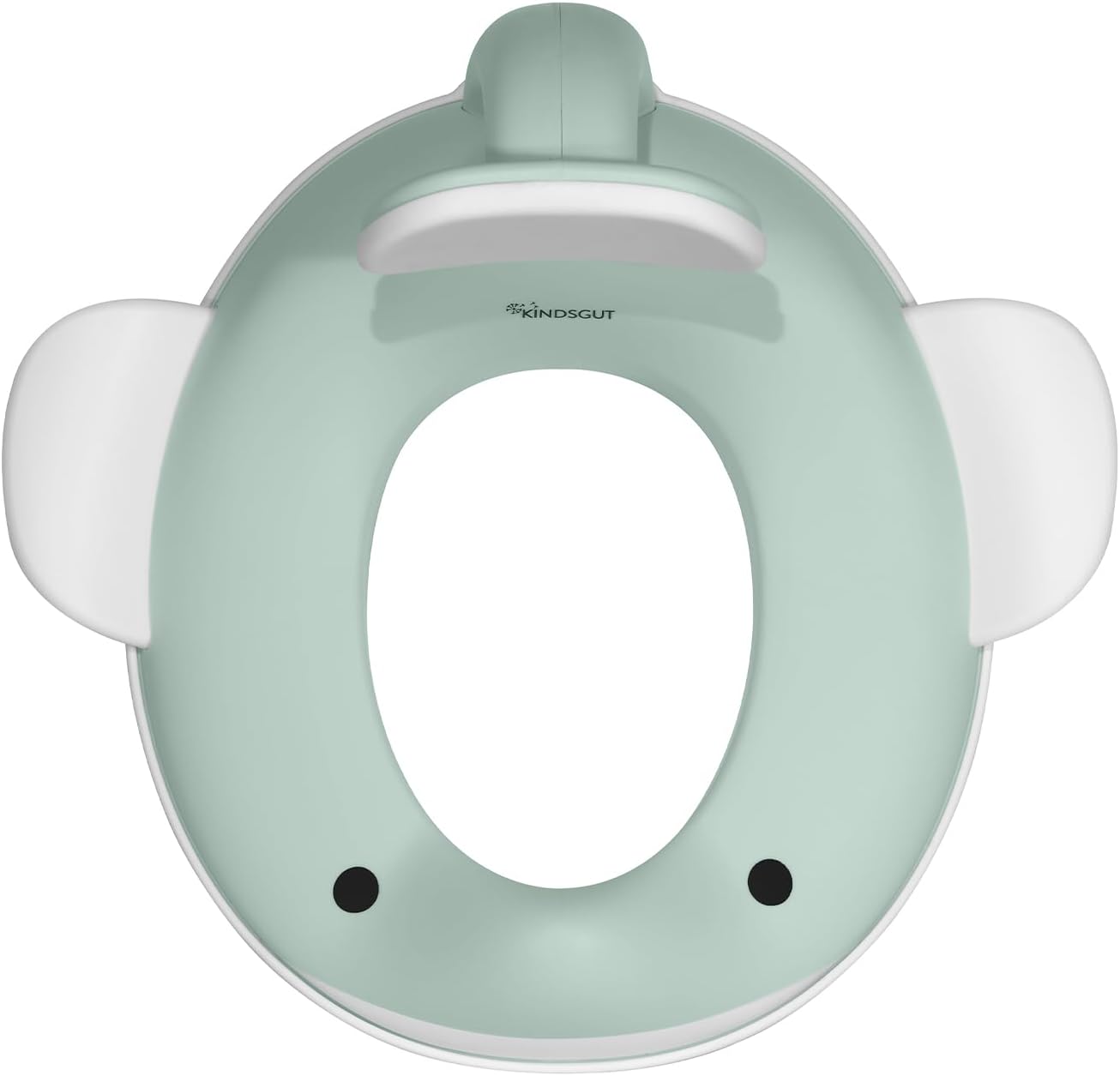 Kindsgut Whale Potty Training Seat for Toddlers – Kids Toilet Seat with Backrest, Non-Slip, Fits Round & Oval Toilet Seats, Designed in Germany, Peach