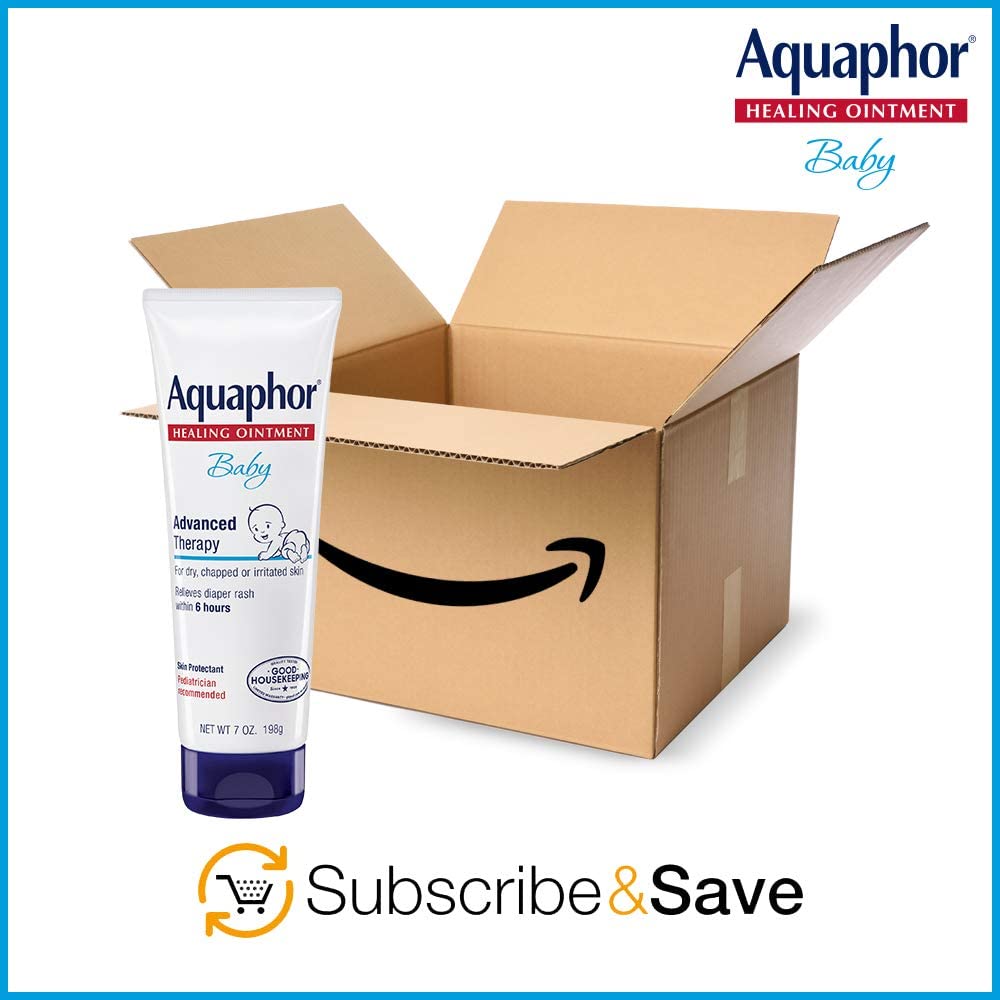 Aquaphor Baby Healing Ointment (14 Oz) + 3-in-1 Diaper Rash Cream (3.5 Oz), Hypoallergenic and Fragrance Free Skin Care Set for Babies