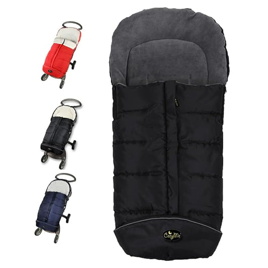 CozyMe Stroller Footmuff, Insulated Stroller Blanket Evelution, Water Repellent Winter Bunting Bag for Strollers, Central Open, Height Adjustable, M6-4T