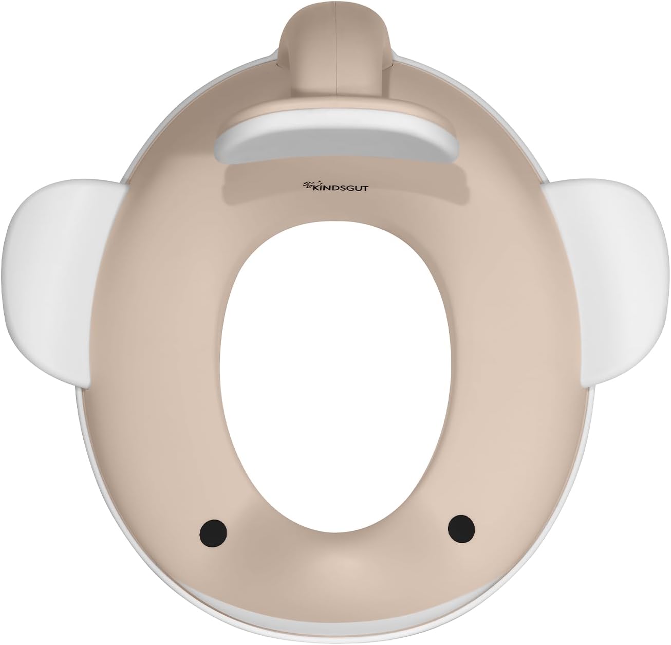 Kindsgut Whale Potty Training Seat for Toddlers – Kids Toilet Seat with Backrest, Non-Slip, Fits Round & Oval Toilet Seats, Designed in Germany, Peach