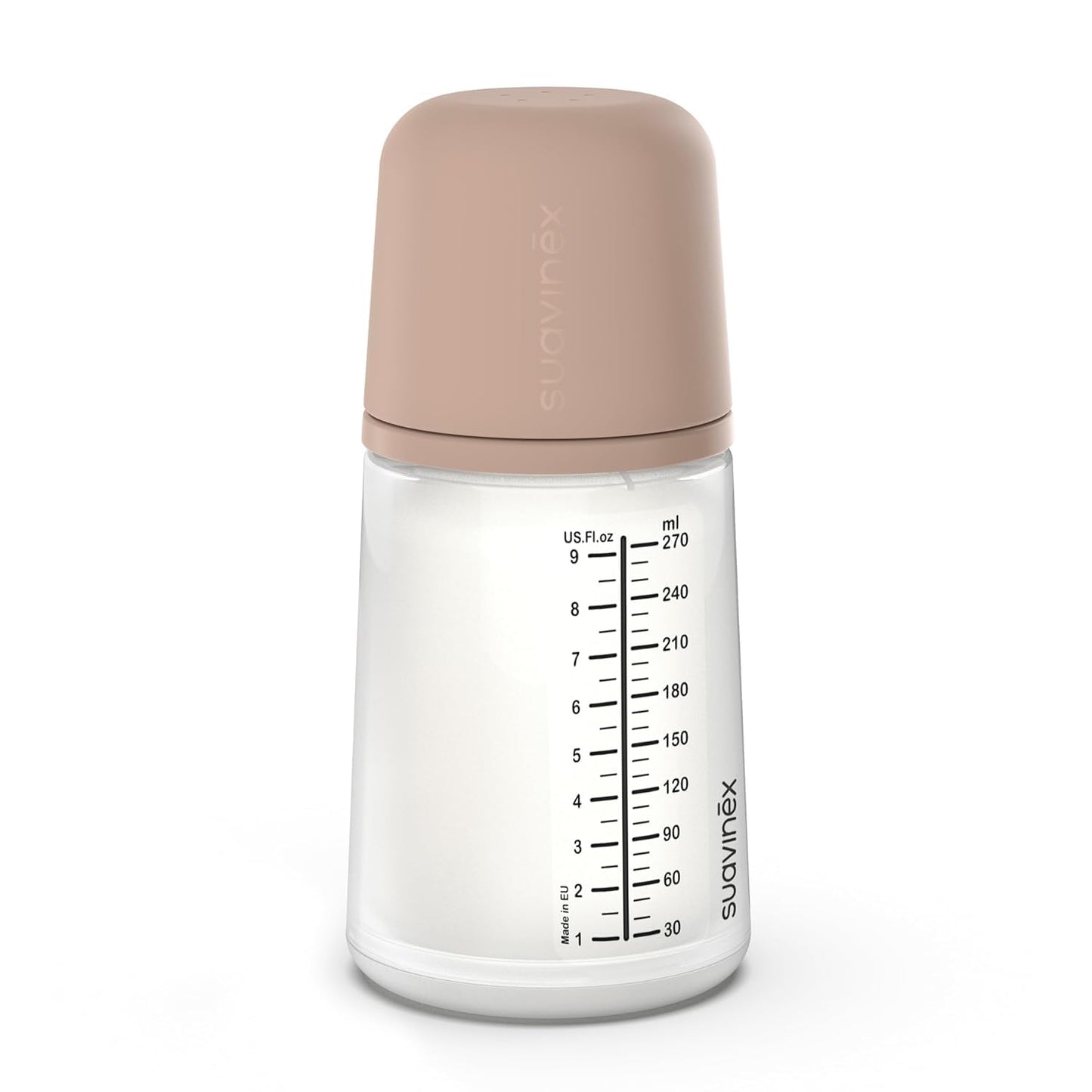 Suavinex Zero Zero Anti Colic Baby Bottle, No 1 Spanish Baby Bottle Brand, Minimizes Bottle Rejection & Nipple Confusion, Perfect for Breastfeeding Babies, 6oz/180mL, Deep Tone, Adaptable Flow Nipple