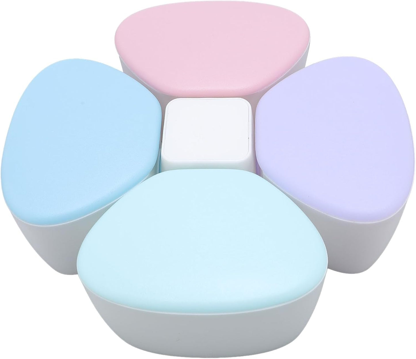 Baby Formula Dispenser Portable 4 180ml Compartments Milk Powder Dispenser Container Non Spill Strong Seal Milk Powder Snack Container (Colorful)