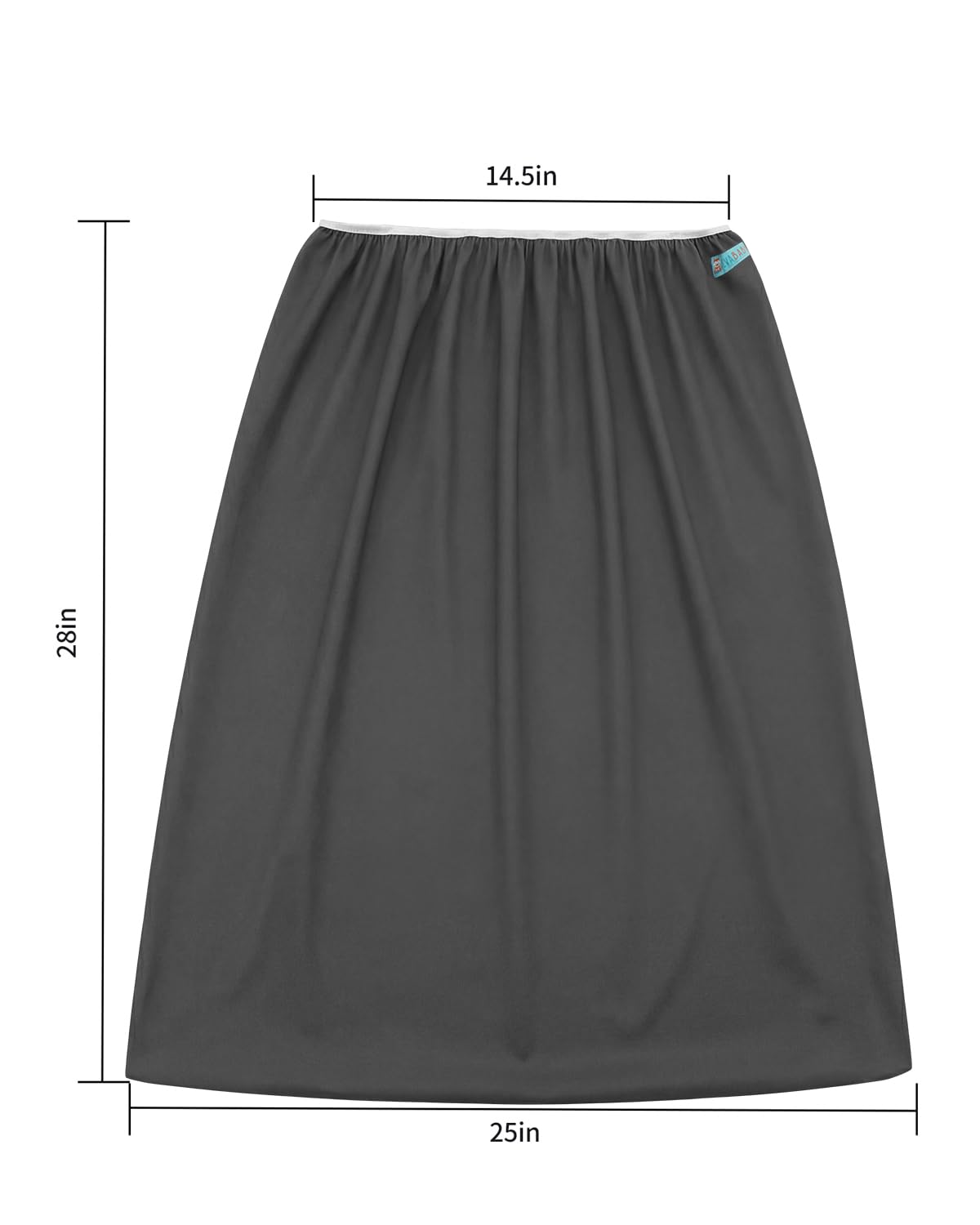 ALVABABY Reusable Diaper Pail Liner for Cloth Diaper,Rubbish Bag,Laundry,Kitchen Garbage Cans (Black Grey, Small Size：5 Gallon) LLS-B2629