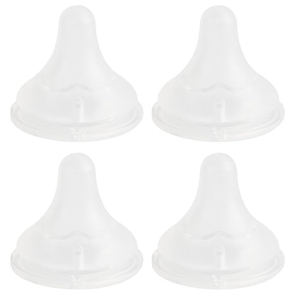 Silicone Nipple (S) for Spectra Baby Bottles, Slow Flow, 0m+, 4 Count