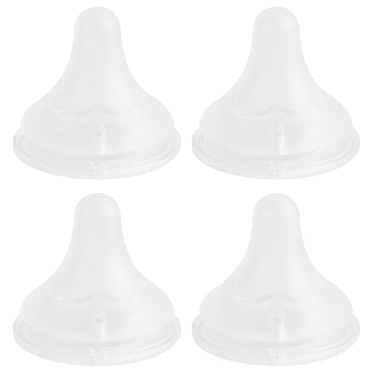 Silicone Nipple (S) for Spectra Baby Bottles, Slow Flow, 0m+, 4 Count