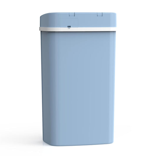 Smart Odor-Resistant Diaper Pail Trash Can with Motion Sensor Lid, Double Seal Odor Control, Removable Inner Shield, Battery Operated Bin,Quiet Auto Open Close,Home Hygiene Organizer (Blue)