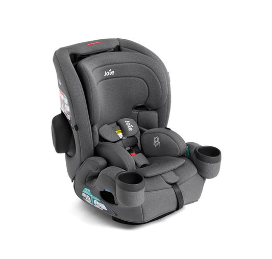 Joie Saffron SI 4-in-1 Car Seat – Car Seat for Infants to Toddlers to Big Kids - 4 Modes, 10-Position No-Rethread Headrest & Harness (Thunder)