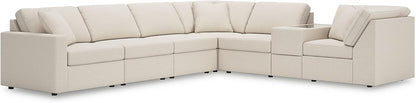 Signature Design by Ashley Modmax Coastal Press-Back Swivel Glider Rocker Recliner with Machine Washable Cover, Hidden Storage Compartments and 2 Bolster Pillows, Beige - Colors A