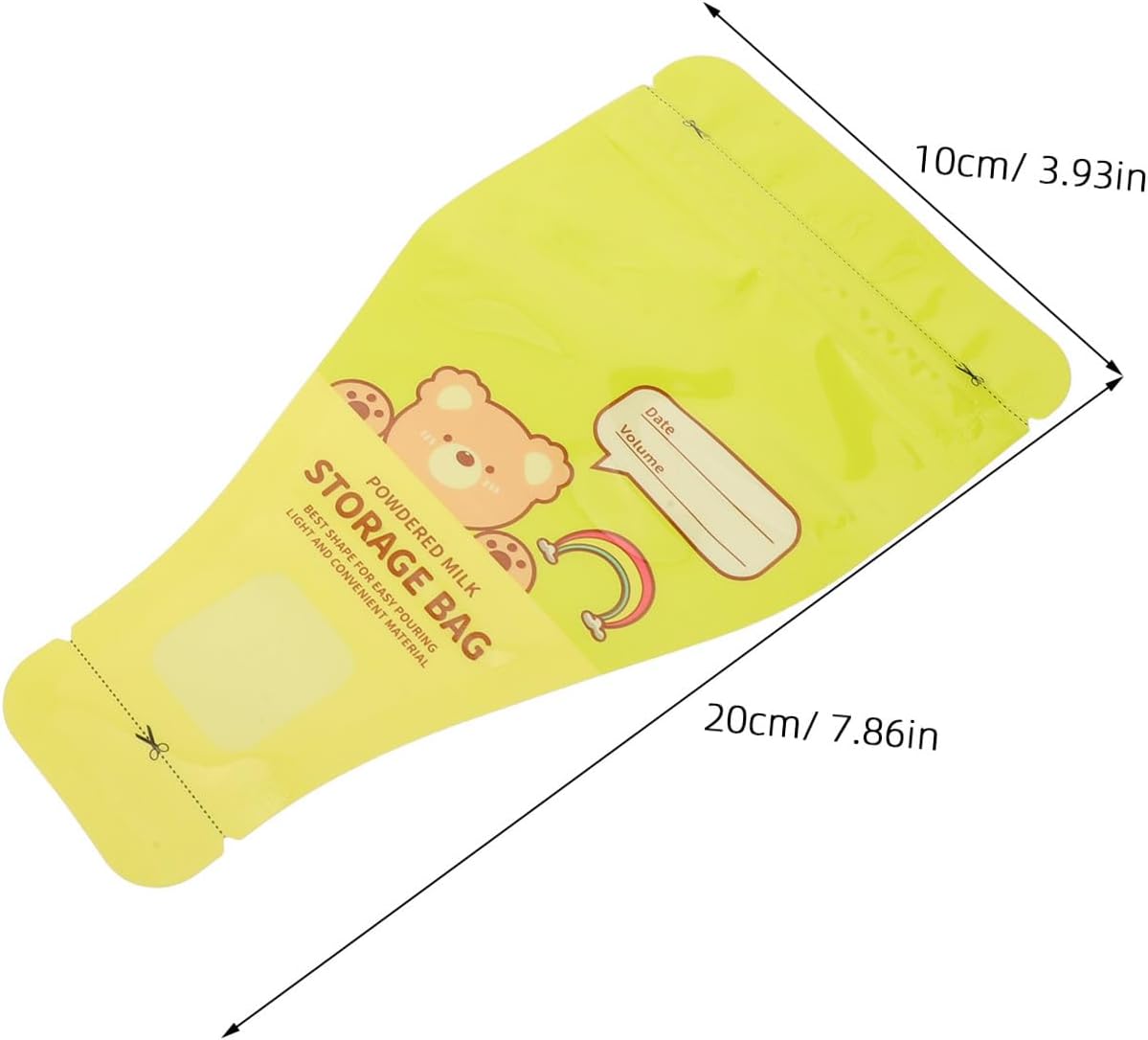 SOIMISS 120pcs Baby Milk Powder Dispenser Travel Pouch - Disposable Pre-Sealed Formula Powder Bag - Leakproof Food Storage Container For Outdoor Use