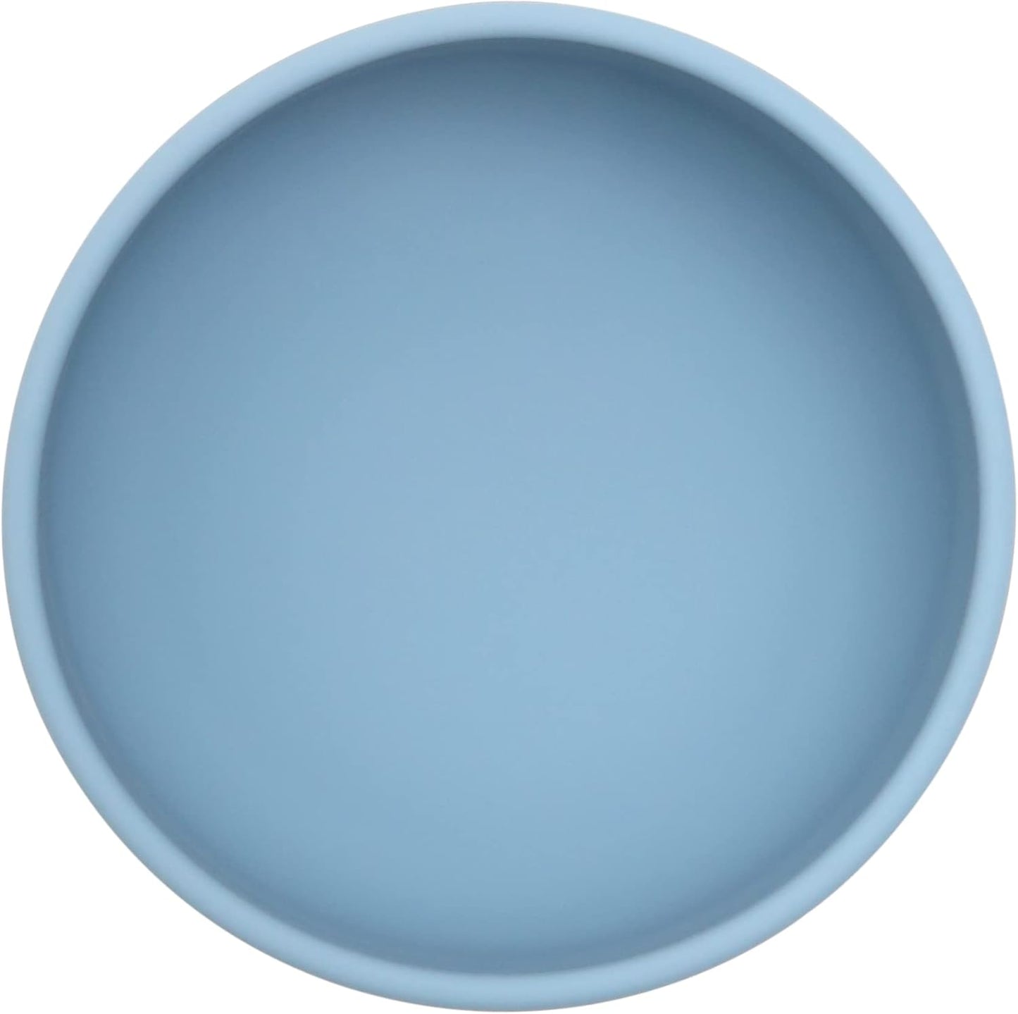 dollop Silicone Suction Bowl | BPA Free | Dishwasher & Microwave Safe (Slate Blue)