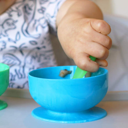 ChooMee Silicone Baby Suction Bowls | Non Slip Extra Strong Suction Base with Durable and Firm Bowl | Ideal for Infant and Toddler Baby Led Feeding | Small 2 CT