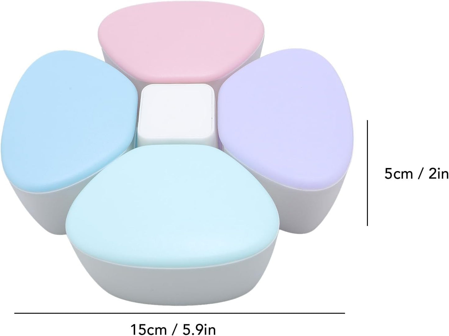 Baby Formula Dispenser Portable 4 180ml Compartments Milk Powder Dispenser Container Non Spill Strong Seal Milk Powder Snack Container (Colorful)