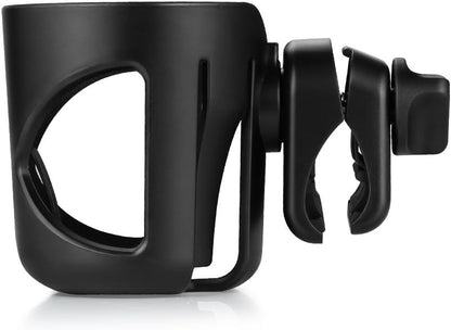 Accmor Universal Cup Holder, Stroller Cup Holder with Phone Holder, 360° Rotatable Large Caliber Designed Bottle Holder for Stroller, Bike, Wheelchair, Walker, Scooter
