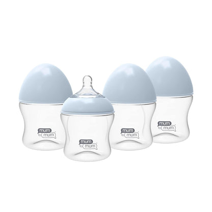 Self Grip Baby Bottles 8oz with "L" Flow Rate Nipples for 6-12 Months, 2 Pack, MM106AA