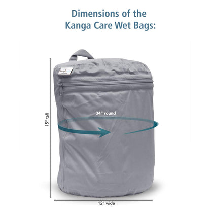 Kanga Care Wet Bag Seam Sealed Waterproof 3D Dimensional for Baby Cloth Diapers, Travel, Beach, Pool, Gym, Swim | Clover - Colors A